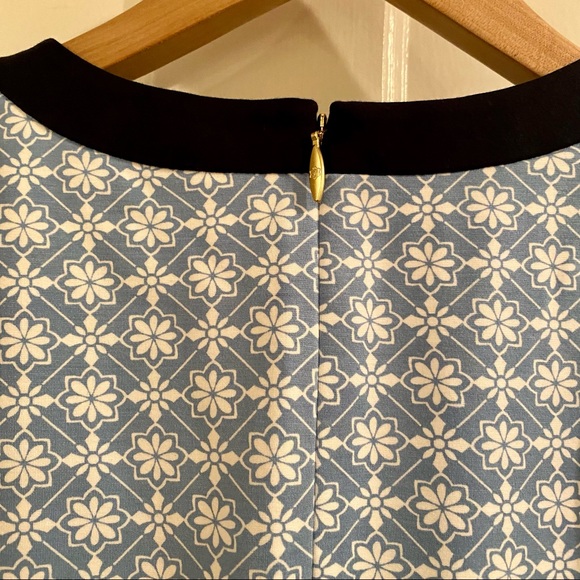 Draper James Honeycomb Persley Dress, Blue Multi, Medium - Picture 7 of 10